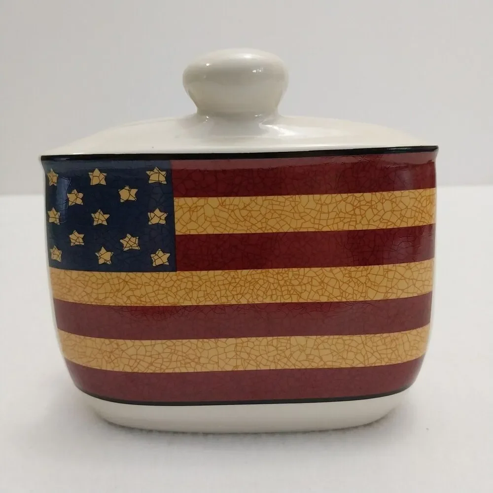 Jay Import Liberty Colonial American Flag Patriotic Napkin Holder #K009